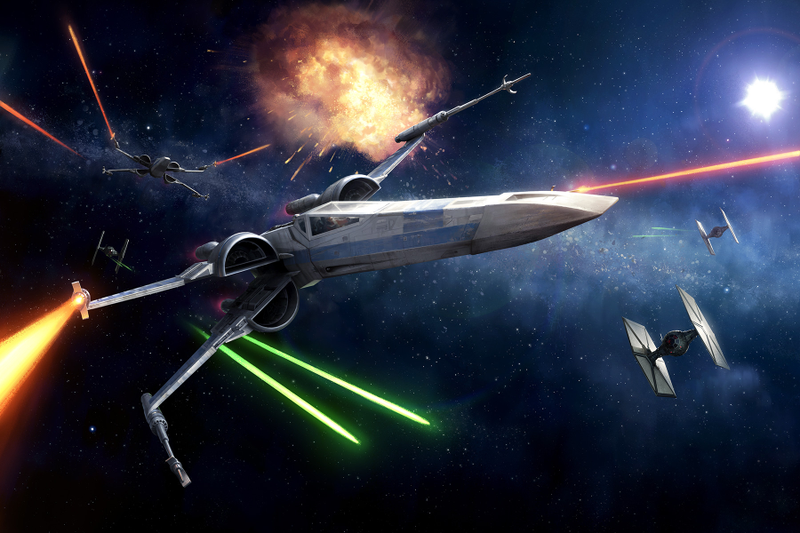 Illustration for article titled Star Wars Space Battle Has No Chill